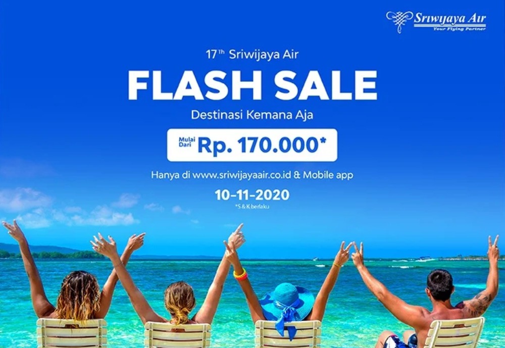 Flash Sale Tiket Murah Pesawat Sriwijaya Air