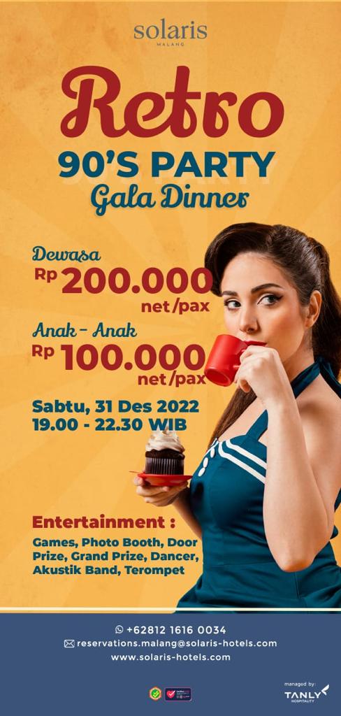 Harga Gala Dinner Pesta Akhir Tahun Di Hotel Solaris Malang