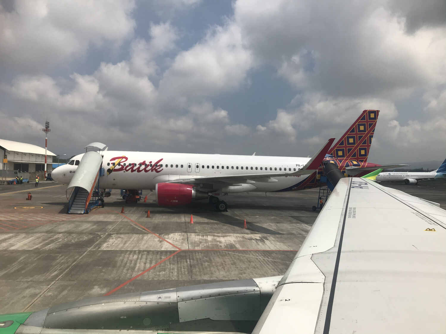 Pesawat Batik Air di Bandar Udara Abdulrachman Saleh Malang